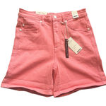 Judy Blue NEW  Garment Dyed Pink High Waisted Shorts Size Large Photo 0