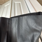 ZARA  Black Textured Mini Dress faux Leather Size M NWT Photo 6