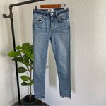 AGOLDE Sophie High-Rise Cropped Skinny Jeans with Chewed Hem Size 24 Photo 2