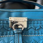 CHAPS Teal Turquoise Green Vegan Leather  Crossbody Bag Clutch Embellishment Photo 2