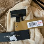 Donna Karan  Gold Sequined Long Sleeve Midi Sheath Cocktail Dress Size 10 Photo 9