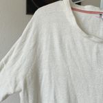 Three Dots  oversized drawstring metallic sweatshirt top Photo 1