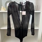 superdown NWT Wilhemina Metallic Bodysuit Photo 4