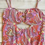 Jessica Simpson  Flower Child O-Ring Cutout One-Piece Swimsuit Size M NWT Photo 4