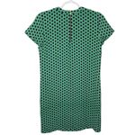 Adrienne Vittadini  chain link navy and Kelly green shirt sleeve shift dress sz 0 Photo 17