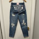 Revice Denim Revice High Rise Distressed Straight Leg Button Up‎ Jeans Women's 27 Photo 1