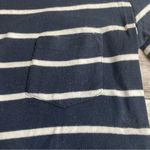 Long Tall Sally Women Long Sleeve Tee Shirt XS Extra Small TALL Navy Blue White Photo 3