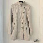 prAna  Martina Water Repellent Long Trench Jacket in Cream Size M Photo 1