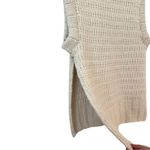 Mirth Chunky Knit Sleeveless Sweater Vest Baby Alpaca‎ Snow Ivory Small Photo 8