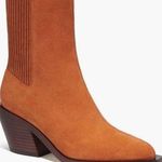 Coach Prestyn Ankle Booties in Burnished Amber, Leather Suede Boots NEW in Box! Photo 0