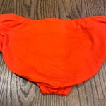 Lands End Solid Orange Bikini Bottom Mid Rise Size 8 Brief Banded Waist Photo 1