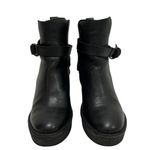 Pierre Hardy Leather Platform Wedge Boots Size 36 Black Ankle Booties Chunky 6US Photo 8