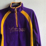 Reebok Fleece Minnesota Vikings Quarter Zip NFL Football Purple Gold Sz L GUC Photo 4