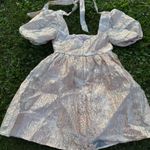 Davina Jacquard Babydoll Mini Dress Photo 5