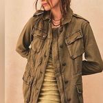 Free People Not Your Brother’s Surplus Cargo Jacket in Olive Green Size S Photo 0