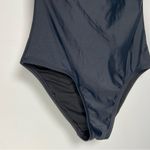 Kona Sol  Black One Shoulder Tie Swimsuit One Piece Medium Coverage Size S Photo 4