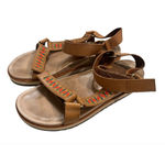 Merrell Juno Strap Tobacco Leather Size 8 Beaded Accent Brown Shoes Sandals Photo 4