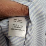 SO  mixed stripe oversized button down and bralette size medium Photo 9