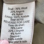 Rebecca Taylor  Wool Angora Blend Animal Print Peplum Jacket Blazer‎ Tan Size 6 Photo 5