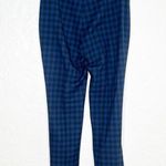 Old Navy Akris Punto Women's Blue Black Plaid Ankle Tapered Pants with Pockets Size 4 Photo 2