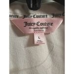 Juicy Couture Pajama Set Button Front Top Pants Pastel Parchment Large Cream Photo 3