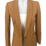 J.Crew Parke Women's Tan Wool Long Sleeve Shawl Collar Blazer Coat Jacket Size 0 Photo 0