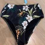 Cupshe  high waisted floral bikini bottom size medium NWT Photo 0