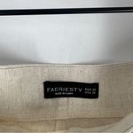 Faeriesty‎ Wide Leg High Rise Beige Linen Blend Side Zip Pants Size 2X Tan Photo 5