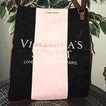 Victoria's Secret NWT- Colorblock Pink Black Brown Gold Pleather Tote Photo 3