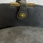 Southwestern Grey Crossbody Bag with Saddle Shape and Tassel Detail Gray Photo 14