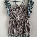 Elevenses Anthropologie Madalenna Jumper Romper Cold Shoulder Small Photo 0