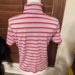 Willi Smith  Silk Turtleneck Sweater Womens Short Sleeve colorful stripes sz L Photo 2