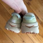 HOKA One Womens 7.5 Unisex U Bondi B3 Oat Milk Succulent Green Shoes Photo 5