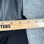 Calvin Klein  Jumpsuit XS Black Faux Leather Wide Leg V-Neck Tie Waist Formal Photo 11