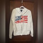 Ralph Lauren Polo  American Flag Print Zip Front Hoodie Size L Photo 1