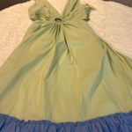 Altar'd State Light Blue & Green Color Maxi Dress Photo 3
