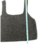Everlane  NWT Wool Yak Hair‎ Blend Crop Tank Top Gray Sleeveless Knit Size Medium Photo 7