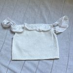 Wild Fable  NWT Off-Shoulder White Crop Top Photo 6