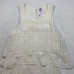 Alya Dress Womens XS White Lace Sleeveless Asymmetrical Scoop Neck layered Photo 1