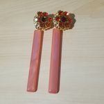Rachel Comey Mission Acrylic Matchstick Drop Earrings Rhinestone Clutter ~ NWOT Photo 1