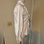 A Mista Button Down Ruffled Shirt White Photo 2