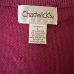 Chadwick's Vintage Chadwick’s V-Neck Magenta Sparkly Sweater Photo 4
