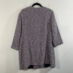 Talbots Navy & White Tweed Button Up Front Quarter Sleeve Overcoat Size 1X Photo 8