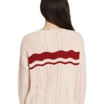 dRA Pink & Red Watson Pointelle Sweater Size M Photo 3