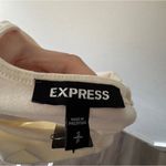 EXPRESS NEW!!  Cream White One Shoulder Bodysuit Photo 3