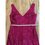 Morgan & Co New Chloé Sequined Gown Dress stretch Sz 7 fit sz medium Pink Photo 10