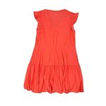 Beyond Yoga  Featherweight Out & About Ruffle Mini Dress Tier Drawstring Peach S Photo 3