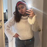Handmade White crochet sweater  Photo 0