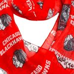NHL Chicago Blackhawks red infinity scarf Red Photo 1