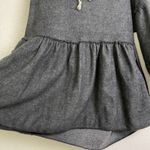 Farmhouse Frocks Sweatshirt Dress Womens Small Gray Hoodie Pockets Relaxed Photo 4